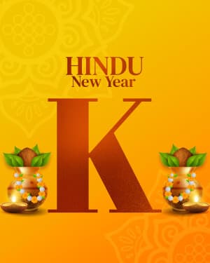 Special Alphabet - Hindu New Year marketing flyer