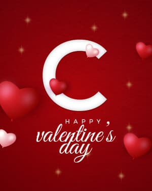 Valentine's Day Premium Alphabet poster