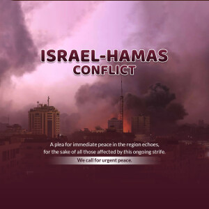 Israel-Hamas Conflict whatsapp status poster