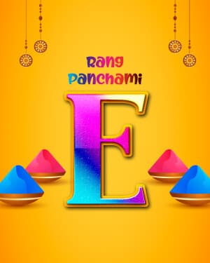 Premium Alphabet - Rang Panchami festival image