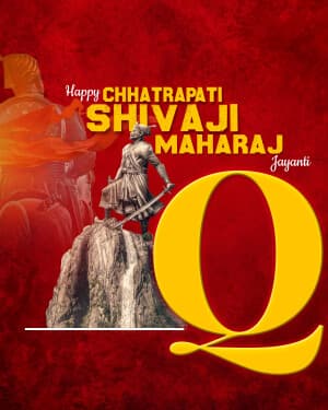 Special Alphabet - Chhatrapati Shivaji Maharaj Jayanti graphic