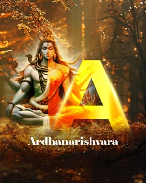 Exclusive Alphabet - Maha Shivaratri creative image