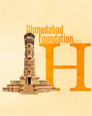 Special Alphabet - Ahmedabad Foundation Day graphic