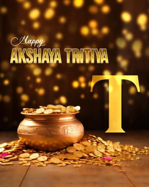 Akshaya Tritiya - Premium Alphabet advertisement banner