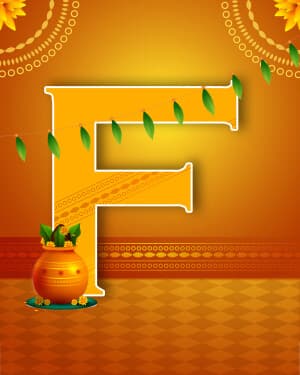 Basic alphabet - Ugadi advertisement banner