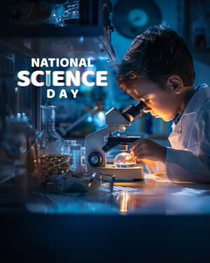 Exclusive Collection - National Science Day event poster