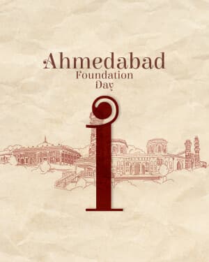 Basic Alphabet - Ahmedabad Foundation Day illustration