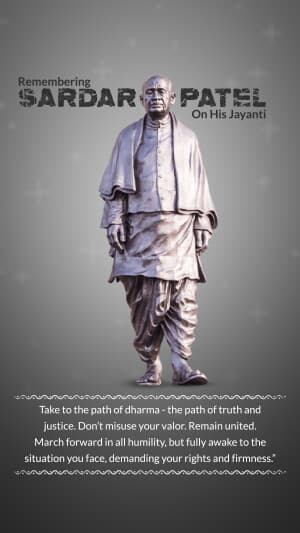 Sardar Patel jayanti graphic