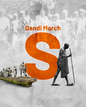 Basic Alphabet - Dandi March greeting image