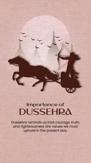 Importance of Dussehra creative image