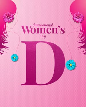 Basic Alphabet - International Women's Day event poster