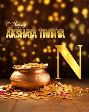 Akshaya Tritiya - Premium Alphabet poster