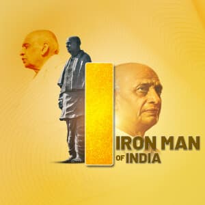 Sardar Patel Jayanti Alphabet Facebook Poster