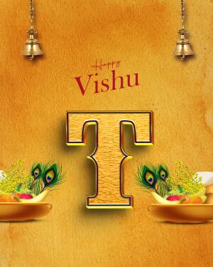 Exclusive Alphabet - Vishu graphic