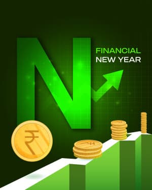 Basic alphabet - Financial New Year Facebook Poster