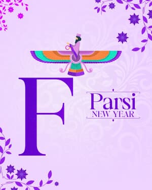 Basic Alphabet - Parsi New year flyer