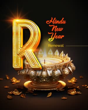 Exclusive Alphabet - Hindu New Year marketing poster