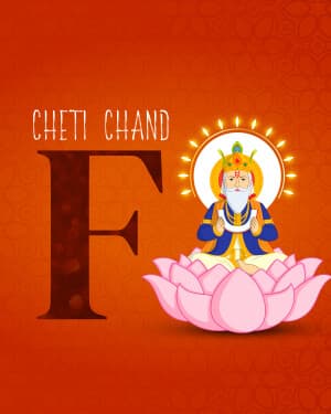 Premium Alphabet - Cheti chand Facebook Poster