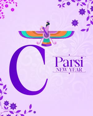Basic Alphabet - Parsi New year event poster