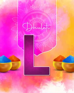 Premium Alphabet - Dhuleti graphic