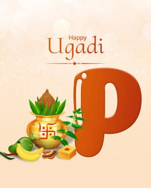 Premium Alphabet - Ugadi poster Maker