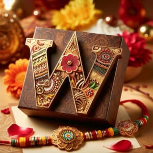 Raksha Bandhan Exclusive Alphabet banner