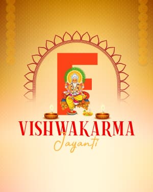 Vishwakarma Jayanti - Basic Alphabet creative image