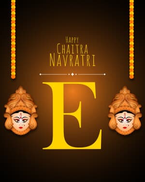 Premium Alphabet - Chaitra Navratri creative image