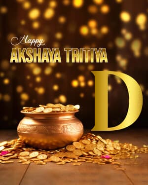 Akshaya Tritiya - Premium Alphabet Facebook Poster