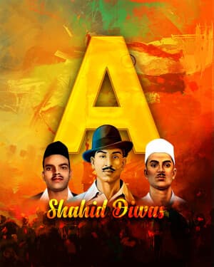 Premium Alphabet - Shahid Diwas post