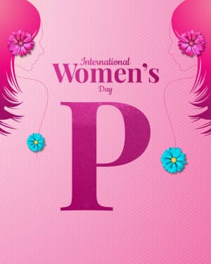Basic Alphabet - International Women's Day whatsapp status poster
