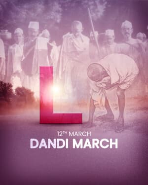 Premium Alphabet - Dandi March poster Maker