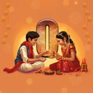 Bhai Dooj Special Theme Instagram Post