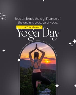 International Yoga day event poster