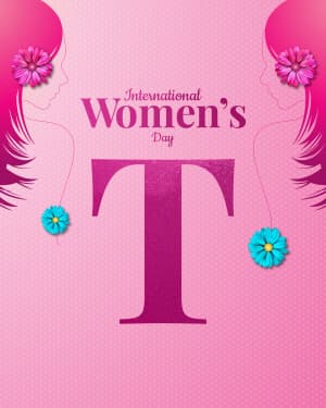 Basic Alphabet - International Women's Day marketing poster