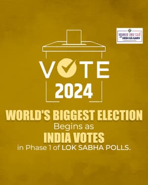 Loksabha Election 2024 Instagram banner