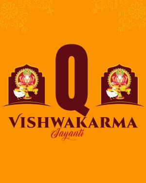Vishwakarma Jayanti - Special Alphabet graphic