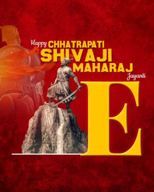 Special Alphabet - Chhatrapati Shivaji Maharaj Jayanti flyer
