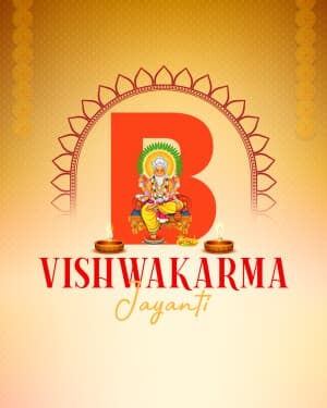 Vishwakarma Jayanti - Basic Alphabet ad post