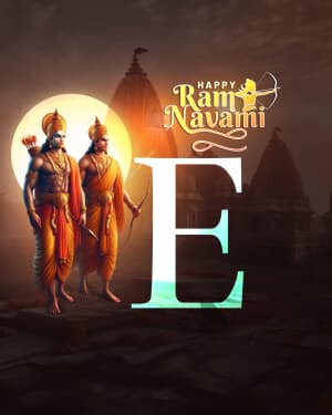 Premium Alphabet - Ram Navami festival image