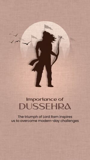 Importance of Dussehra poster Maker