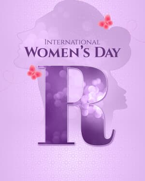 Special Alphabet - International Women's Day marketing poster