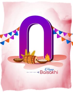 Basic Alphabet - Baisakhi Facebook Poster