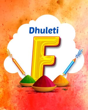 Special Alphabet - Dhuleti Instagram Post
