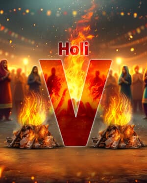 Basic Alphabet - Holi advertisement banner