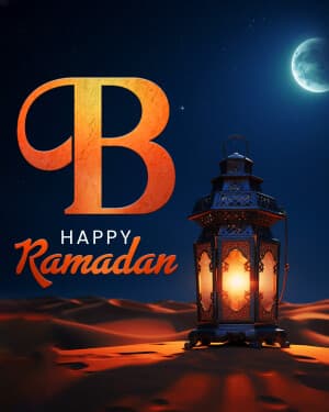 Special Alphabet -  Ramadan marketing flyer