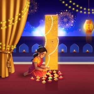 Nutan Varshabhinandan Special Theme illustration