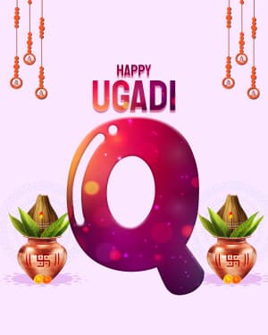 Premium Alphabet - Ugadi event advertisement