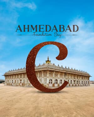 Special Alphabet - Ahmedabad Foundation Day poster