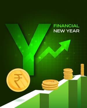 Basic alphabet - Financial New Year event poster